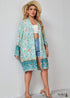 Women's Chic Plus Size Aura Boho Kimono Dress